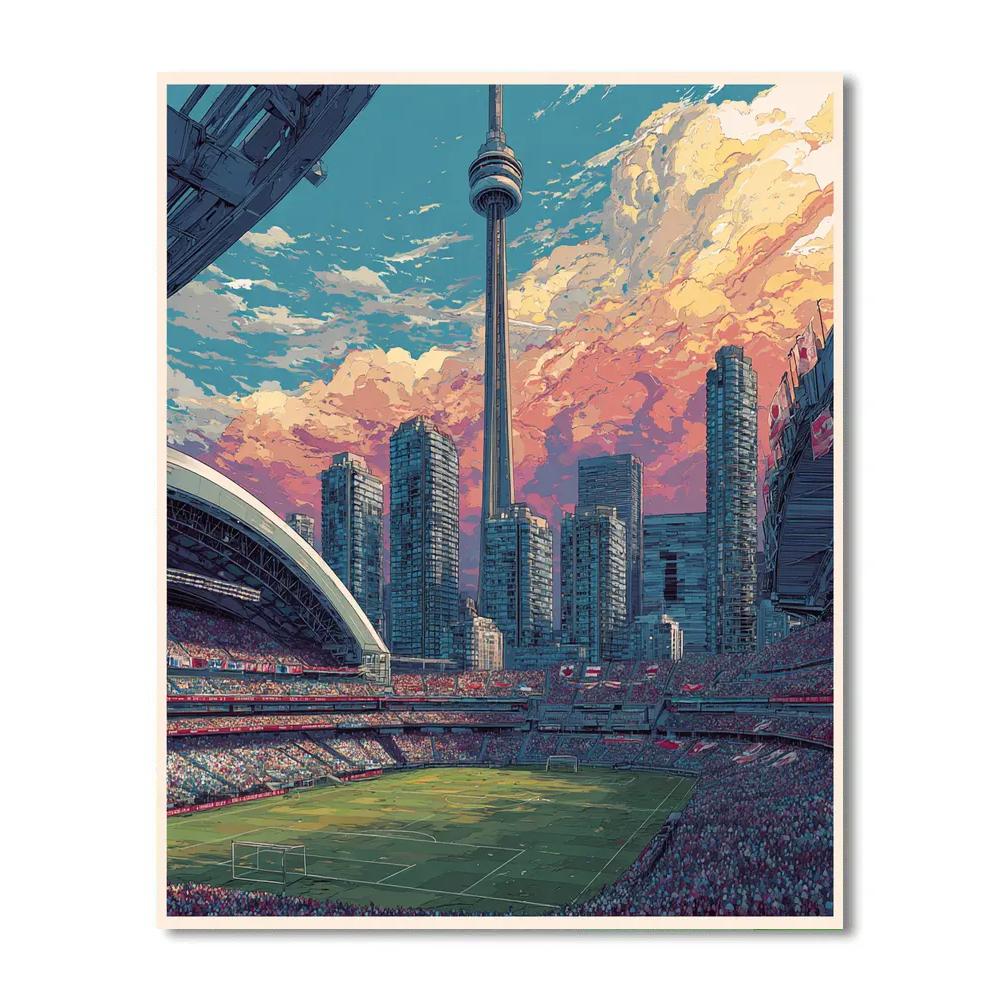 Toronto Fifa 2026 Glow Numbered painting kits