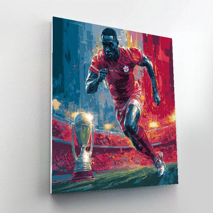 Davies Fifa 2026 Speed Number painting