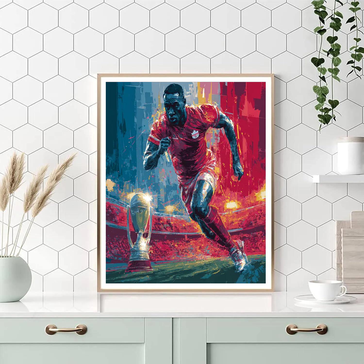 Davies Fifa 2026 Speed Number painting