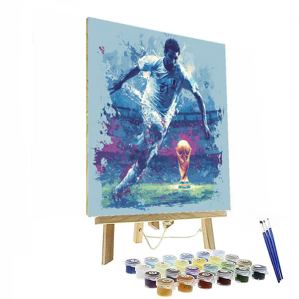 Fifa 2026 Mitoma Blue Numbered painting kits