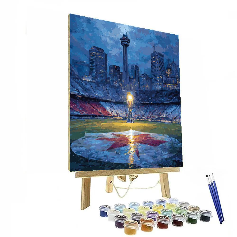 Seattle Fifa 2026 Rainlight Number painting