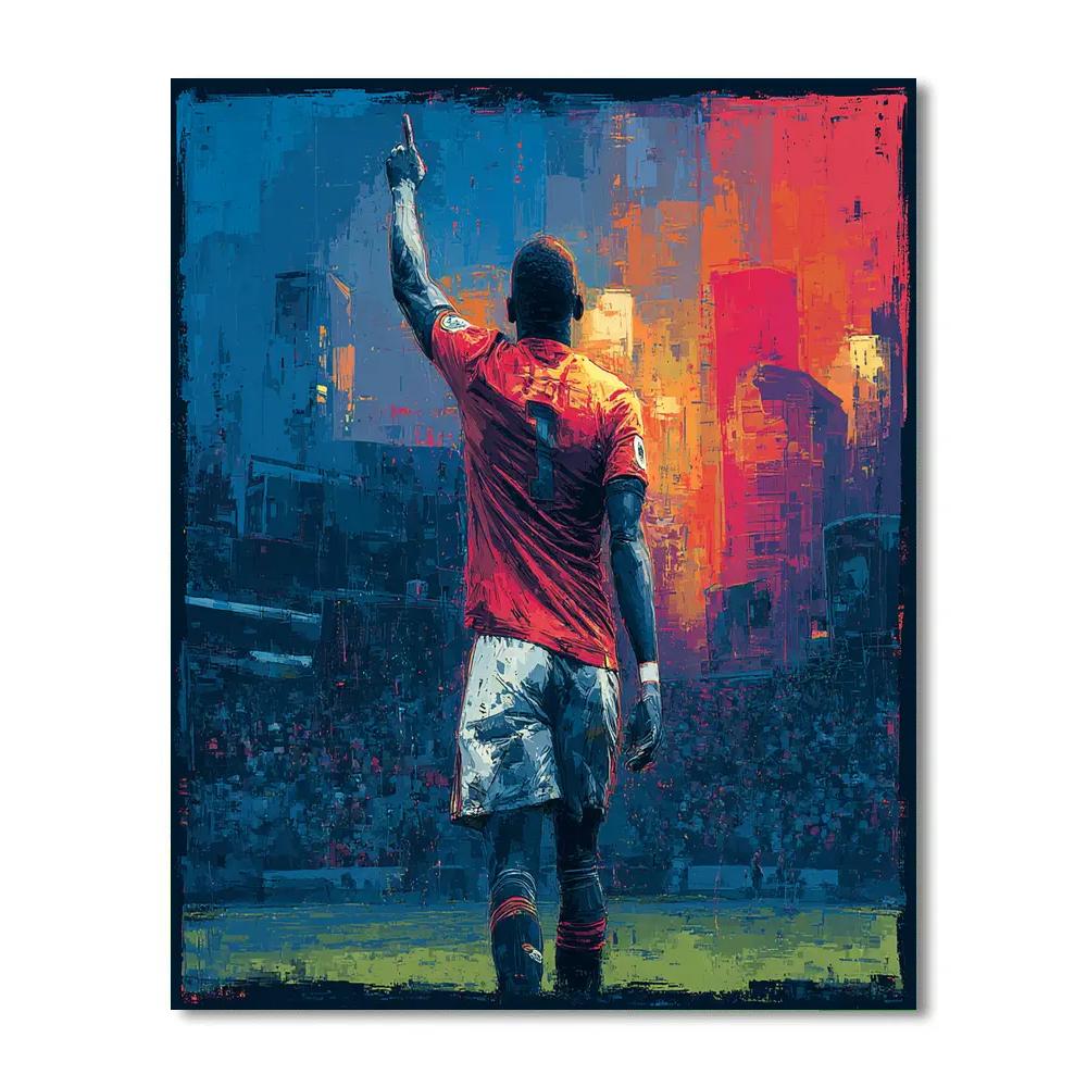 Fifa 2026 Iraq Flame Numbered painting kits