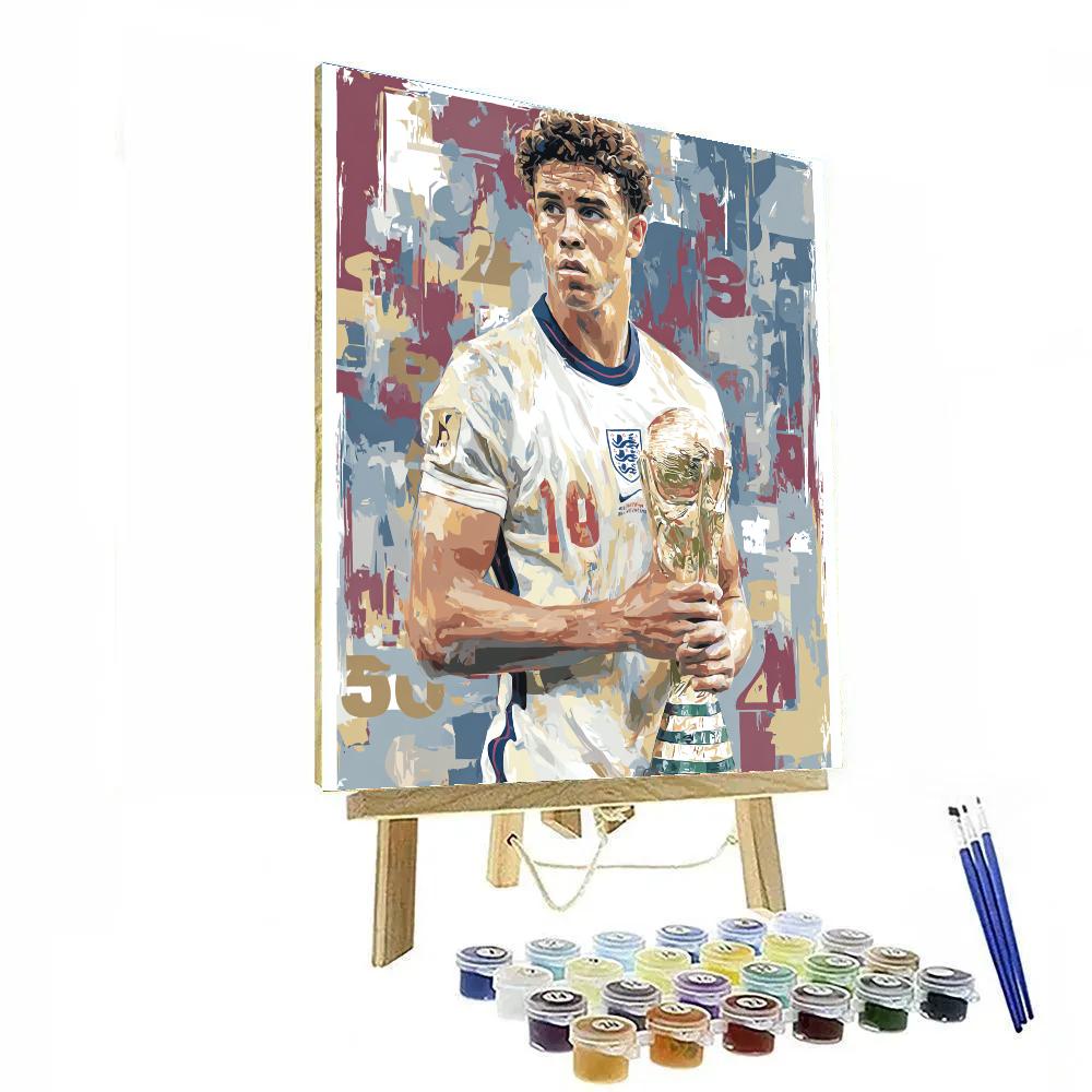 Bellingham Fifa 2026 Gold Paint by numbers art