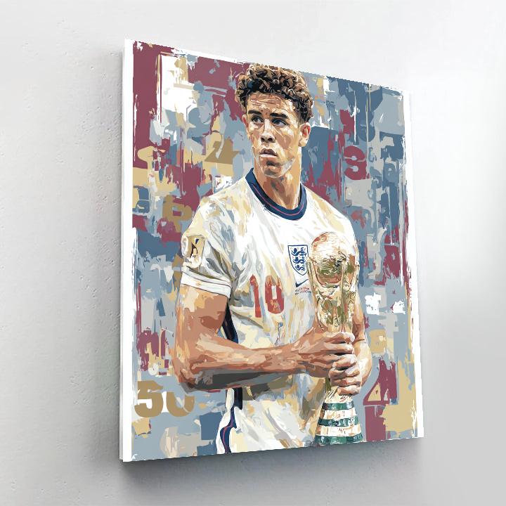 Bellingham Fifa 2026 Gold Paint by numbers art