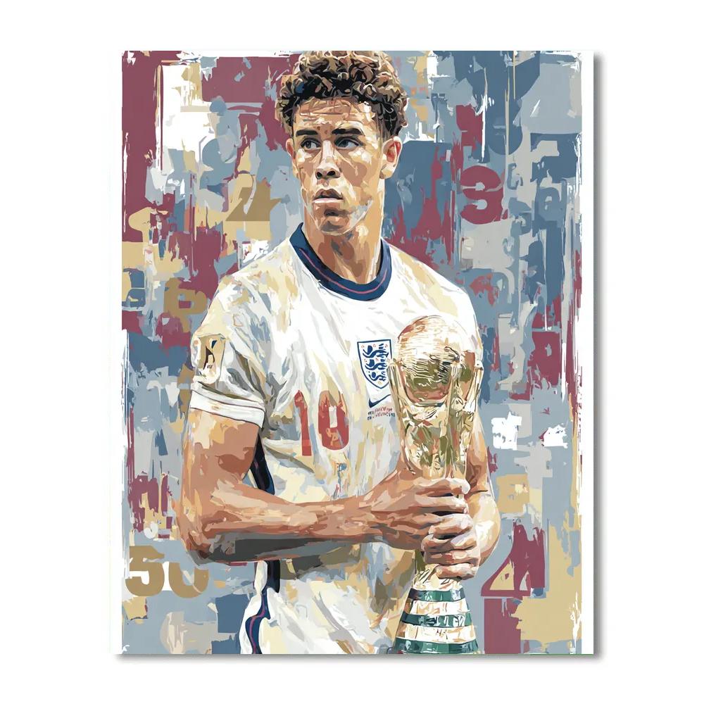 Bellingham Fifa 2026 Gold Paint by numbers art