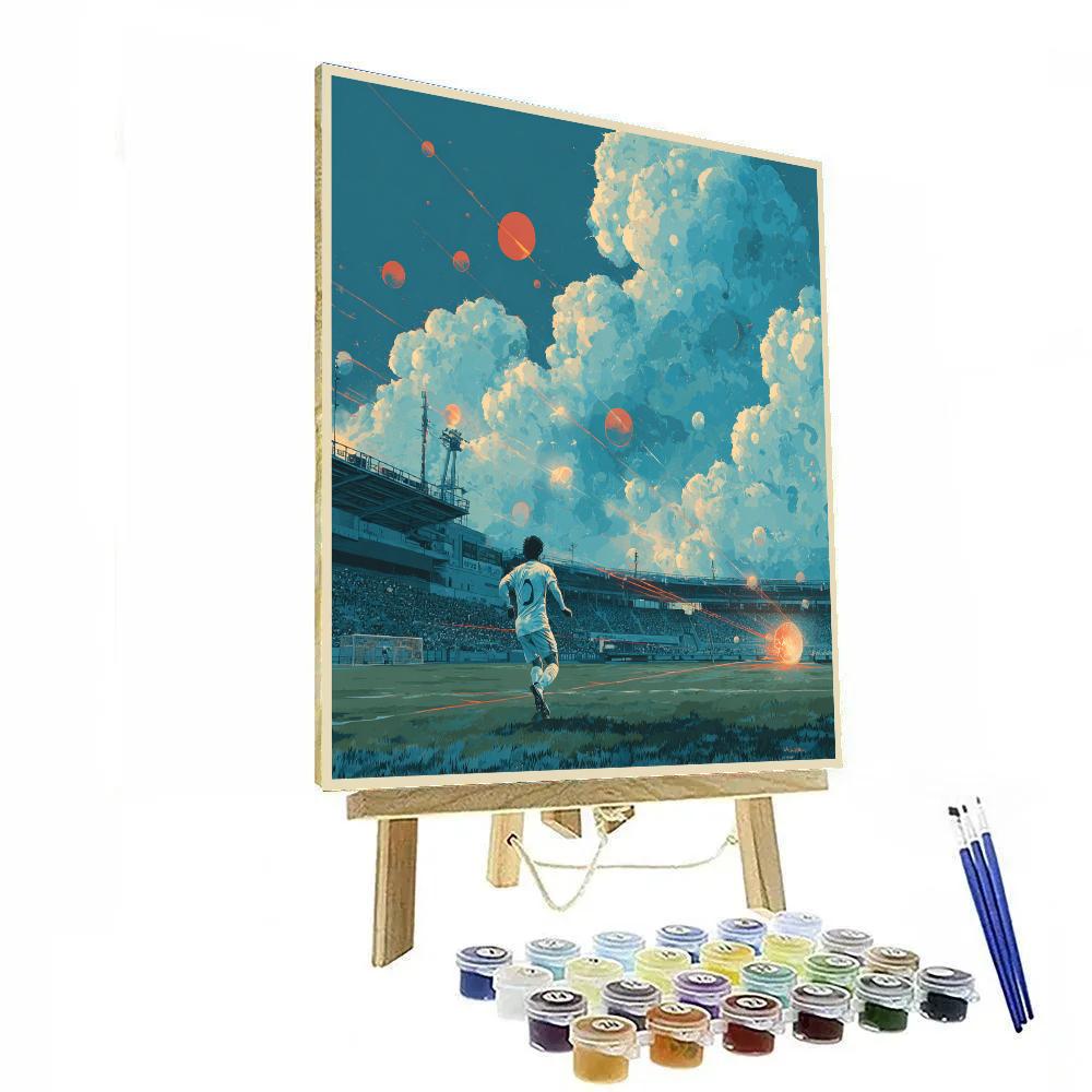 Mitoma Fifa 2026 Blue Paint by numbers art