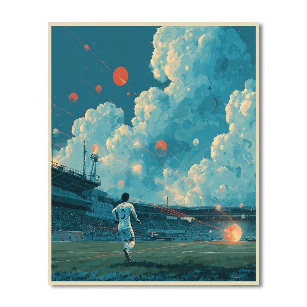 Mitoma Fifa 2026 Blue Paint by numbers art