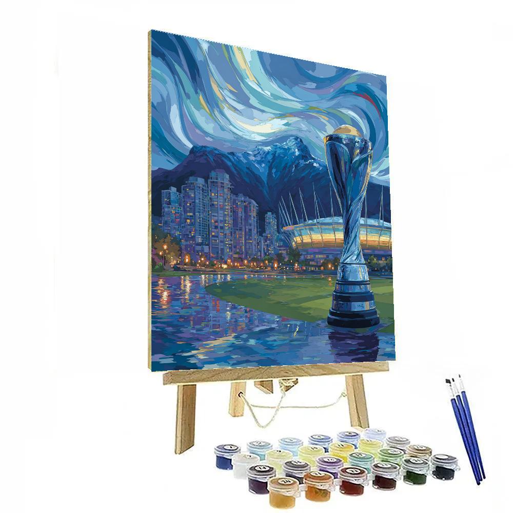 Vancouver Fifa 2026 Blue Painting by numbers kit