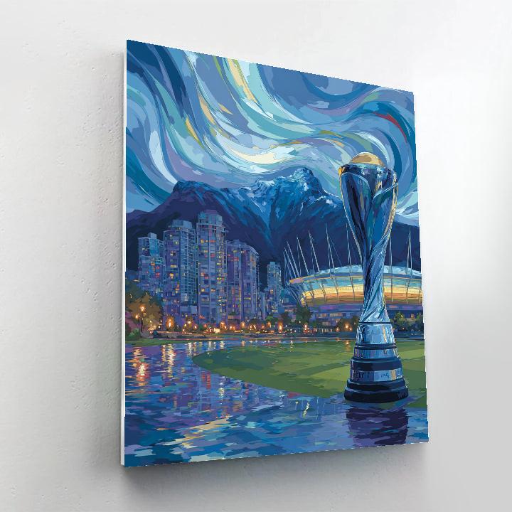 Vancouver Fifa 2026 Blue Painting by numbers kit