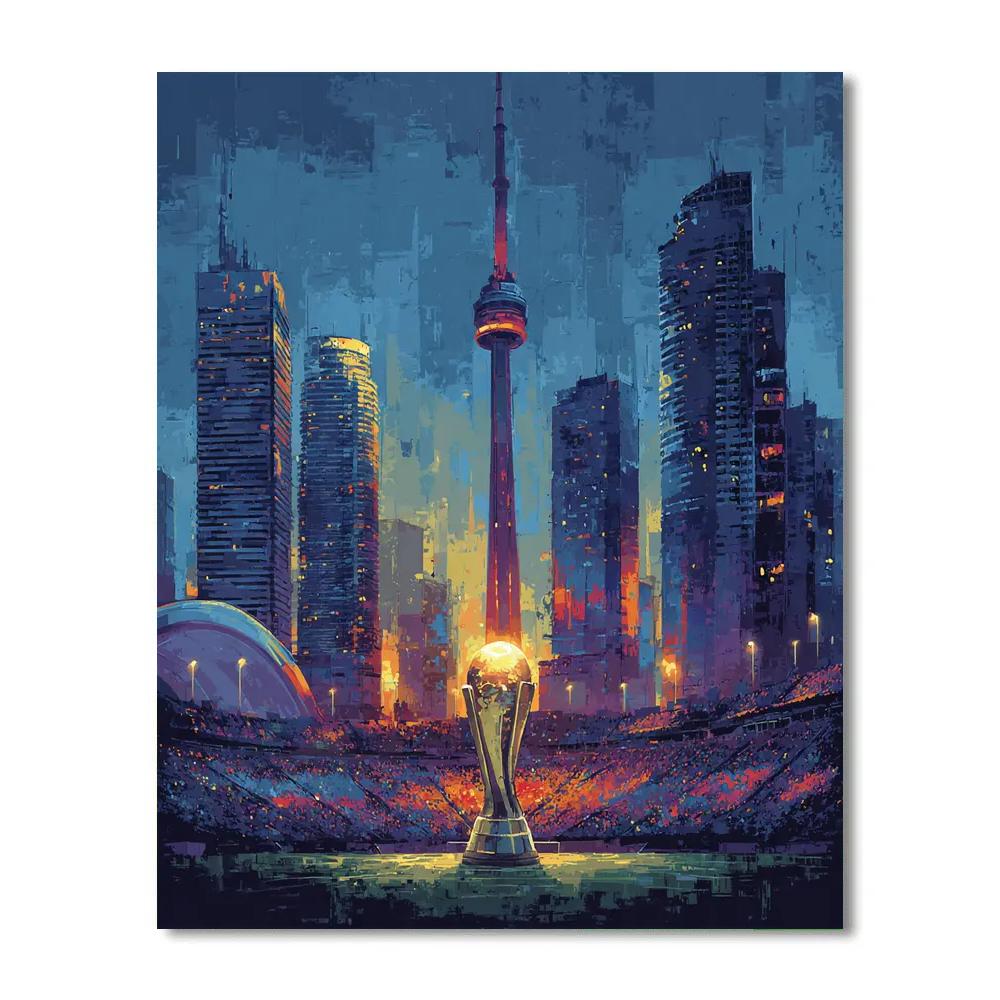 Toronto Fifa 2026 Glow DIY paint by numbers