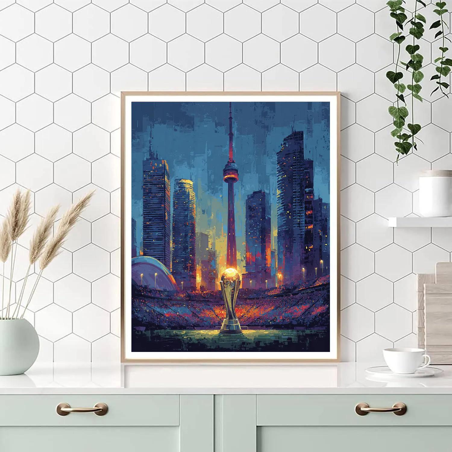 Toronto Fifa 2026 Glow DIY paint by numbers