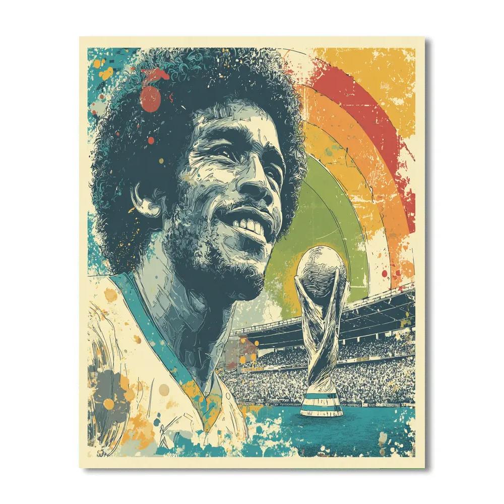 Ronaldinho Fifa 2026 Joy Numbered painting kits