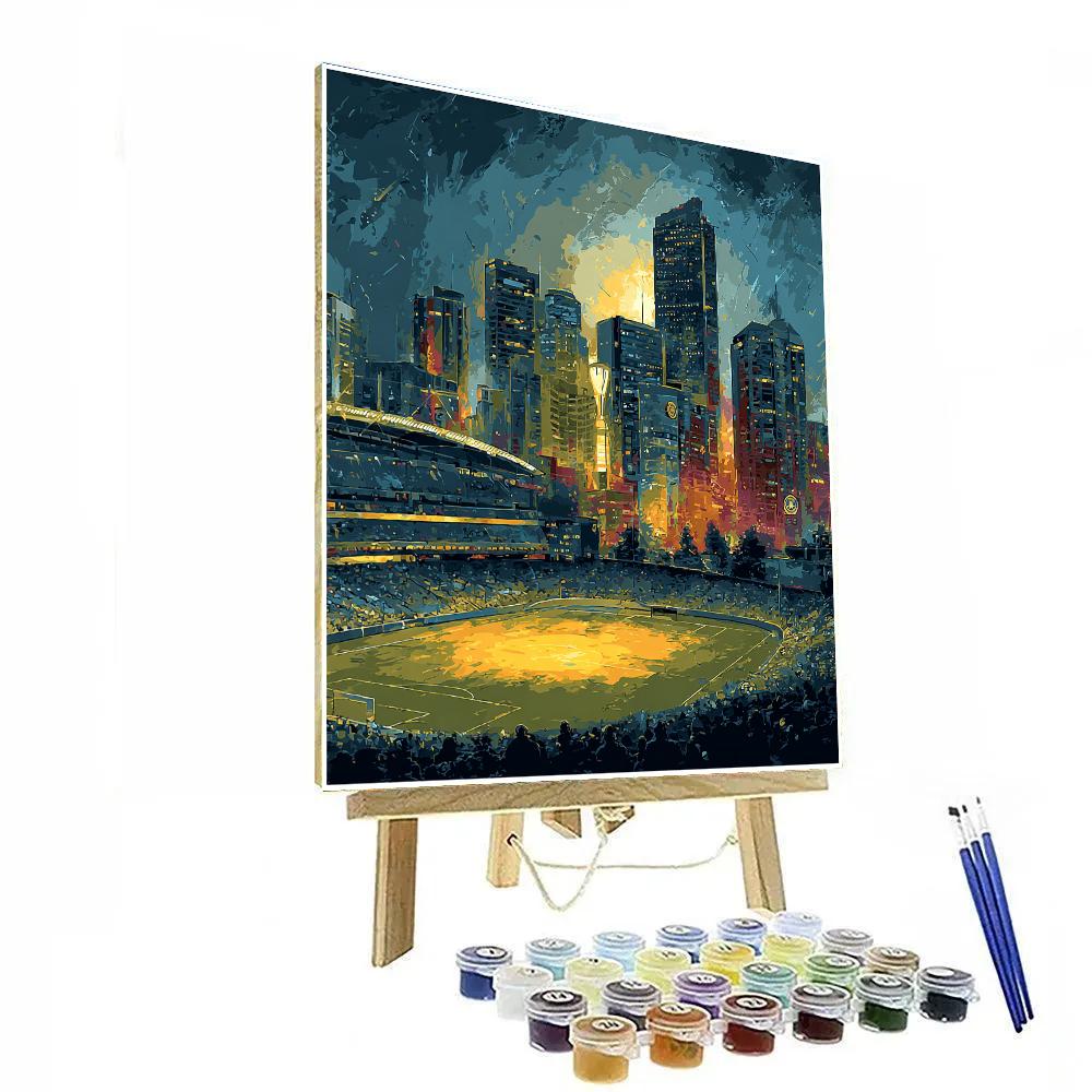 Monterrey Fifa 2026 Lights Number painting
