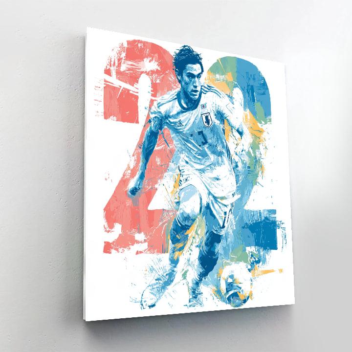 Mitoma Fifa 2026 Blue painting number kit