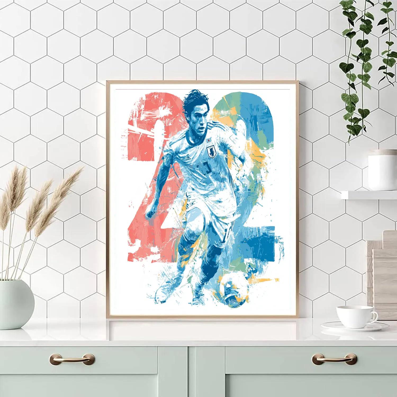 Mitoma Fifa 2026 Blue painting number kit