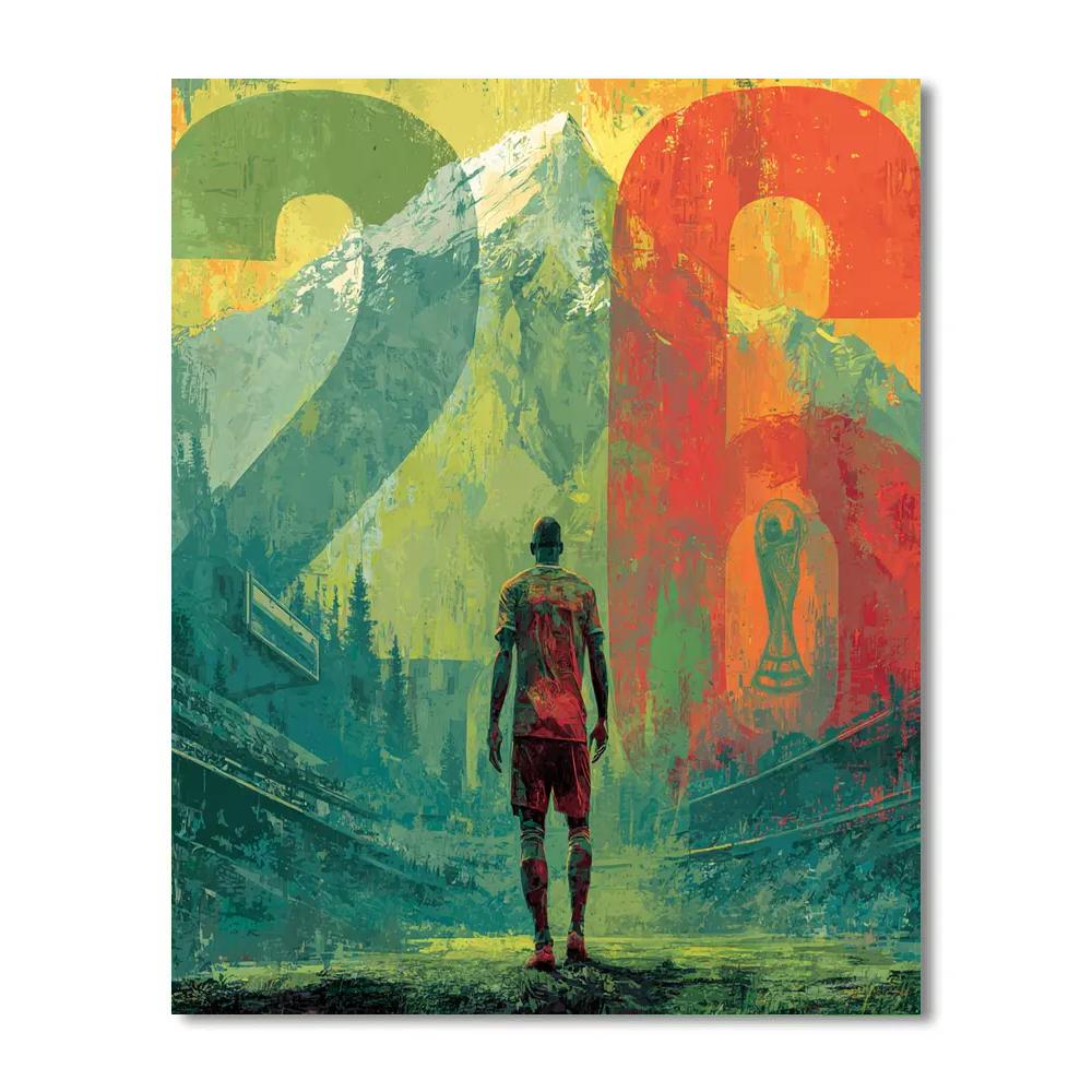 Morocco Fifa 2026 Atlas Number painting