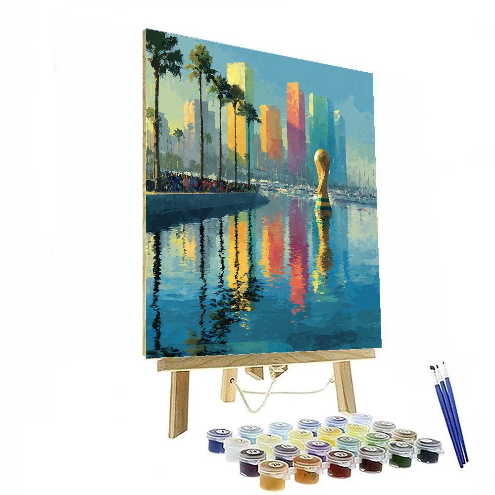 Miami Fifa 2026 Reflection painting number kit