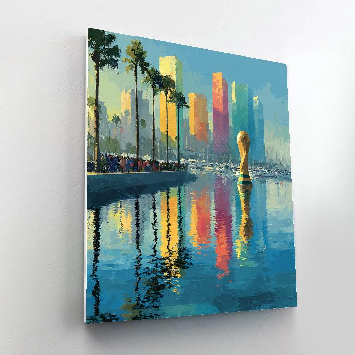 Miami Fifa 2026 Reflection painting number kit