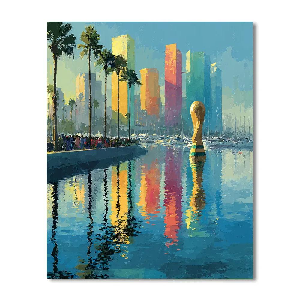 Miami Fifa 2026 Reflection painting number kit