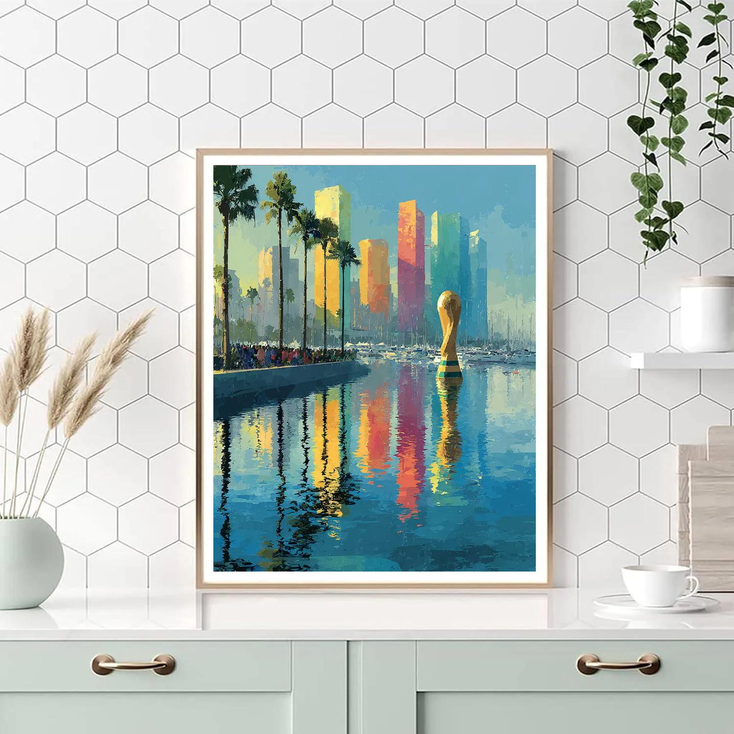 Miami Fifa 2026 Reflection painting number kit