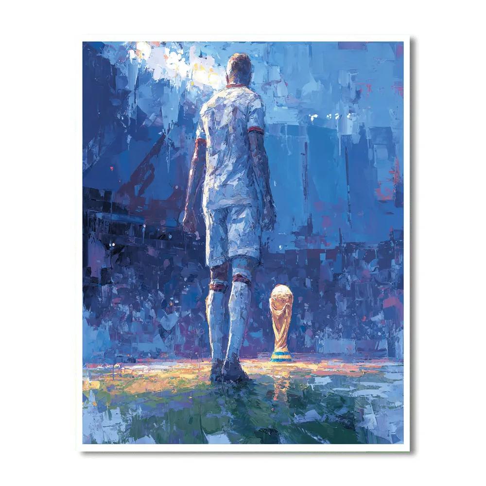 Fifa 2026 Haaland Ice Number painting