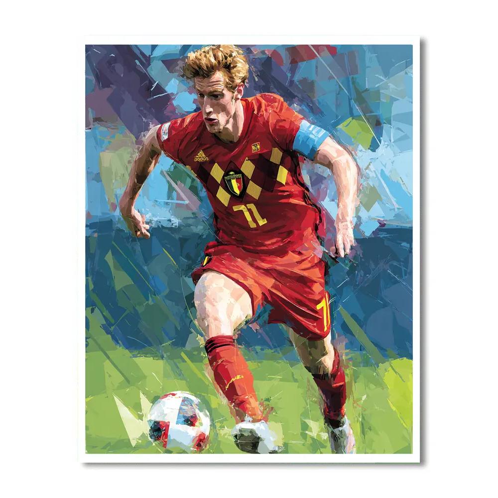 Fifa 2026 De Bruyne Vision Paint by numbers art
