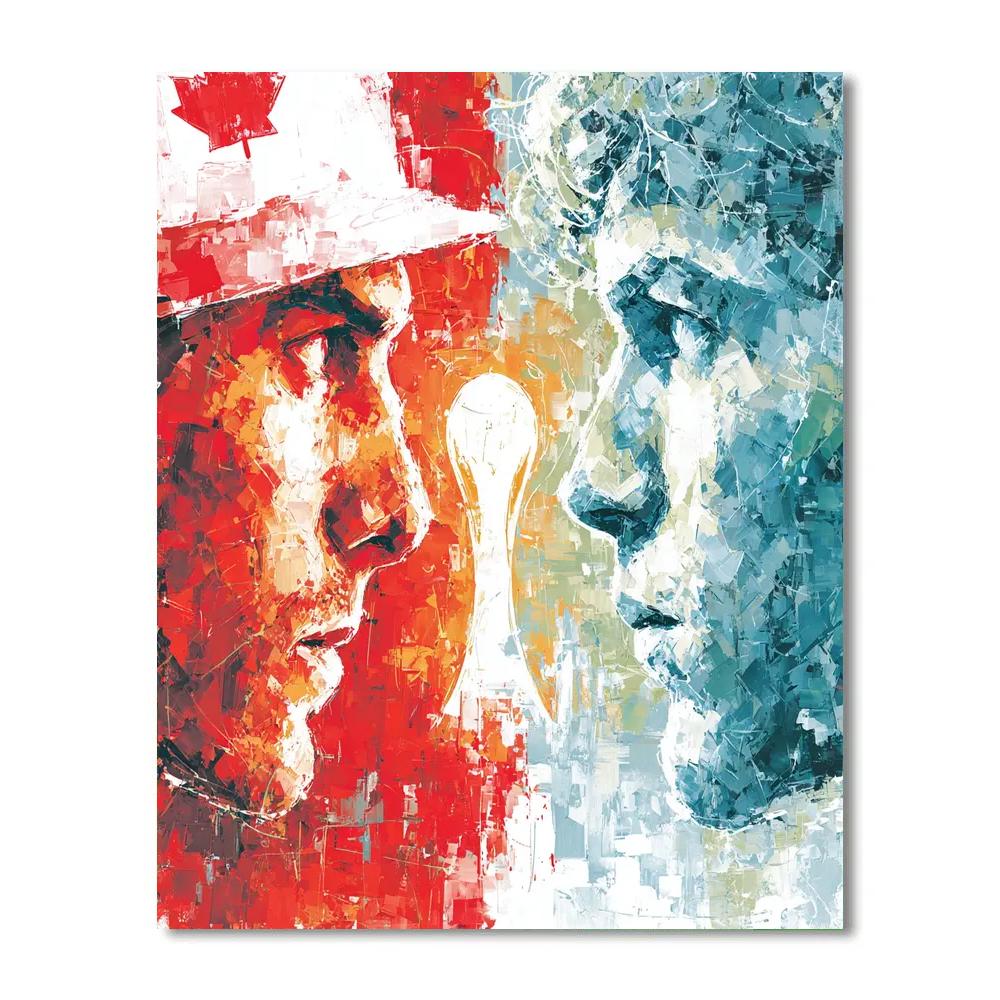 Fifa 2026 Canada Vs Switzerland DIY paint by numbers