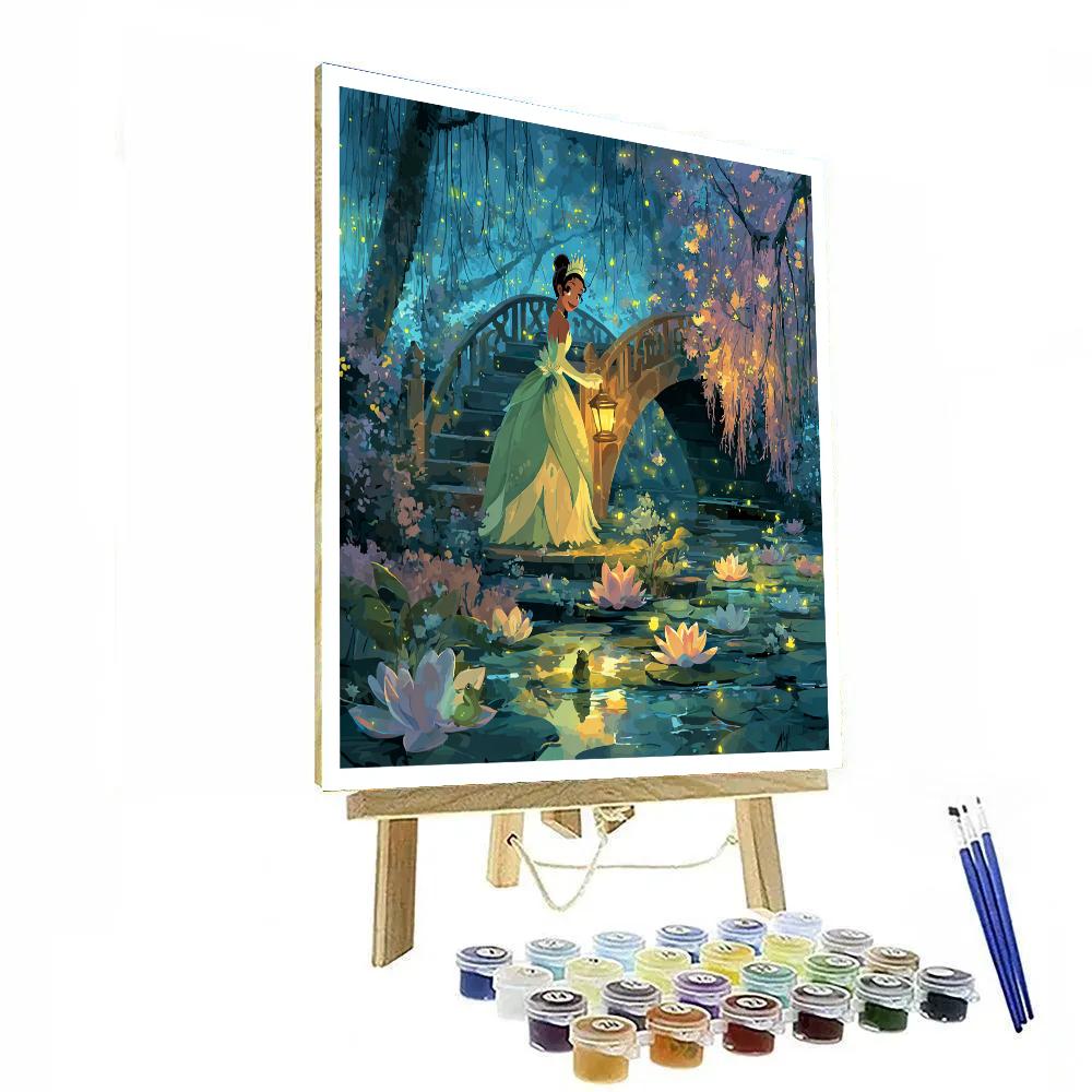 Tiana Firefly Garden Disney Inspired paint by number