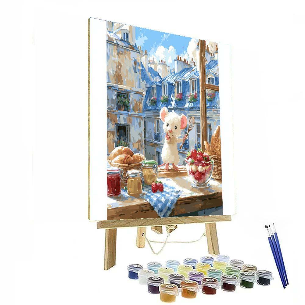 Remy Bakery Morning Disney Inspired Painting by numbers kit