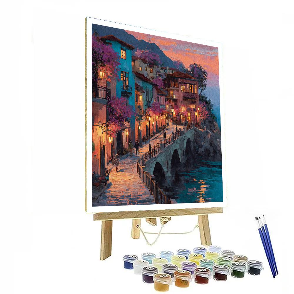 Barranco Bridge Of Sighs At Twilight Lima Peru paint by numbers