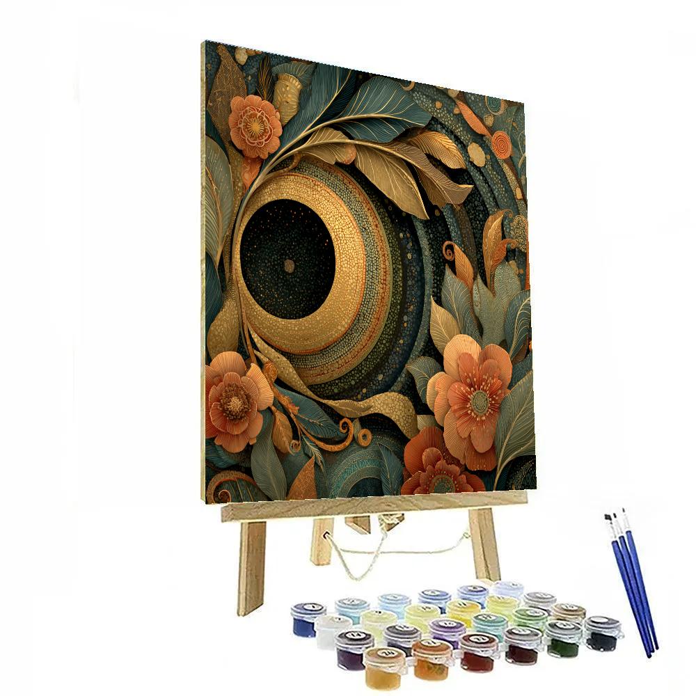 Gustav Klimt Inspired Eclipse Garden Painting by numbers kit
