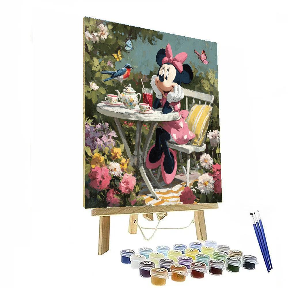 Minnie Mouse Garden Tea Party Disney Inspired Paint by numbers kits