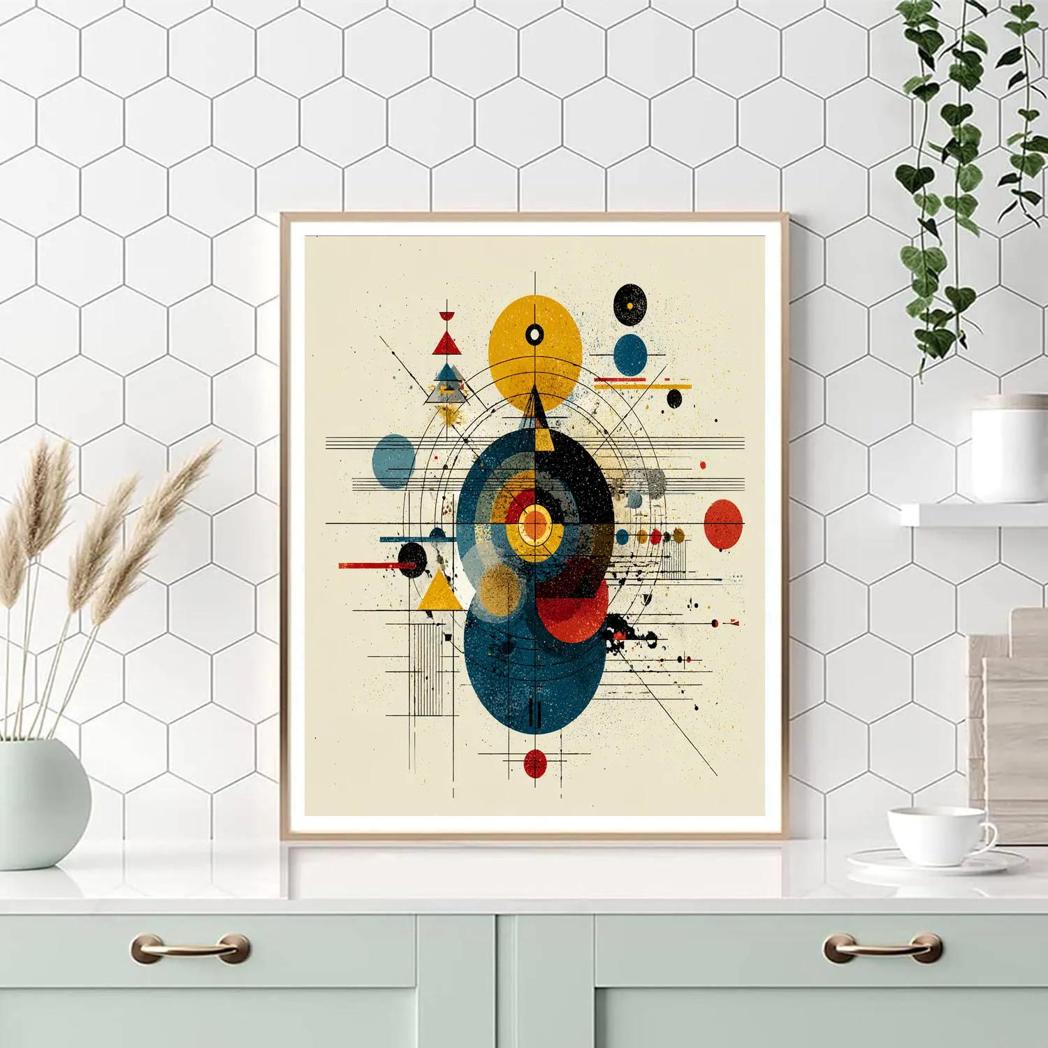 Kandinsky Inspired Solar System Symphony paint by number