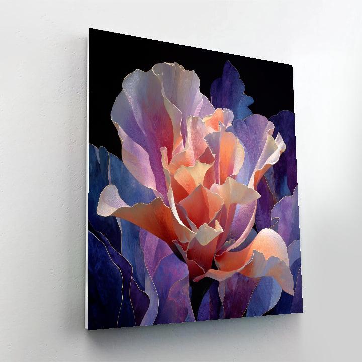 Georgia O Keeffe Inspired Nebula Orchids Paint by numbers kits [AI-6ed7d14b-9f96181cb60c]