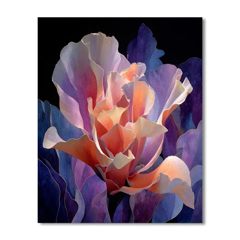 Georgia O Keeffe Inspired Nebula Orchids Paint by numbers kits [AI-6ed7d14b-bbf742c7fcf7]