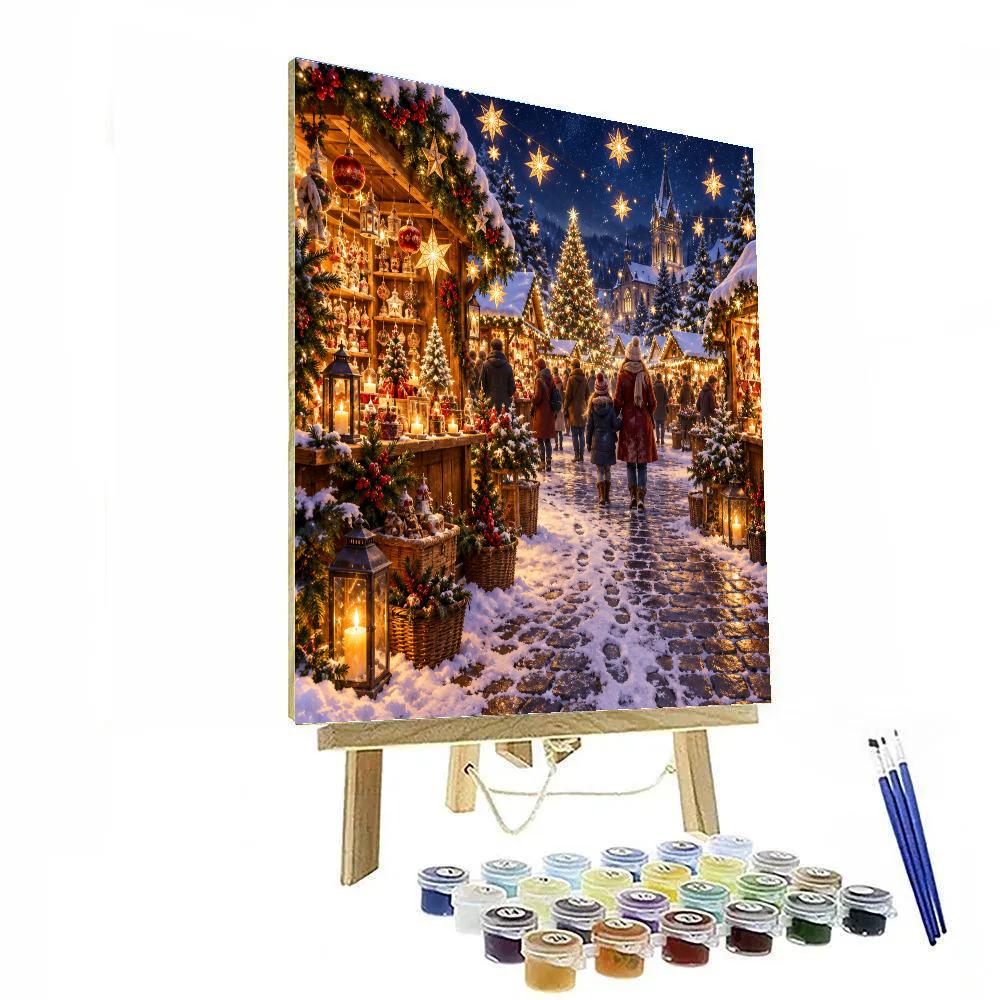 Midnight Market Of Tiny Stars Painting by numbers kit [AI-87e45af2-370c32b760d2]