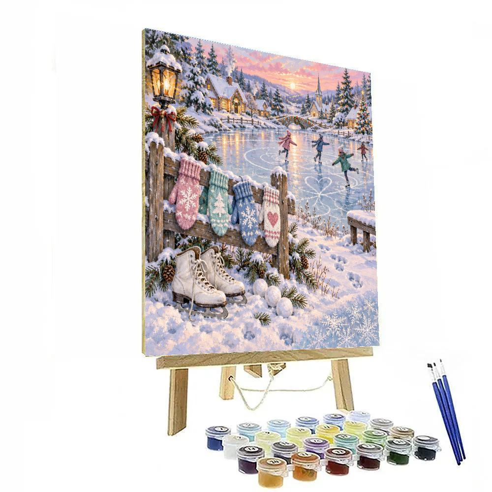 Mittens On The Frozen Pond painting number kit [AI-ca9a24d6-229a9361879b]