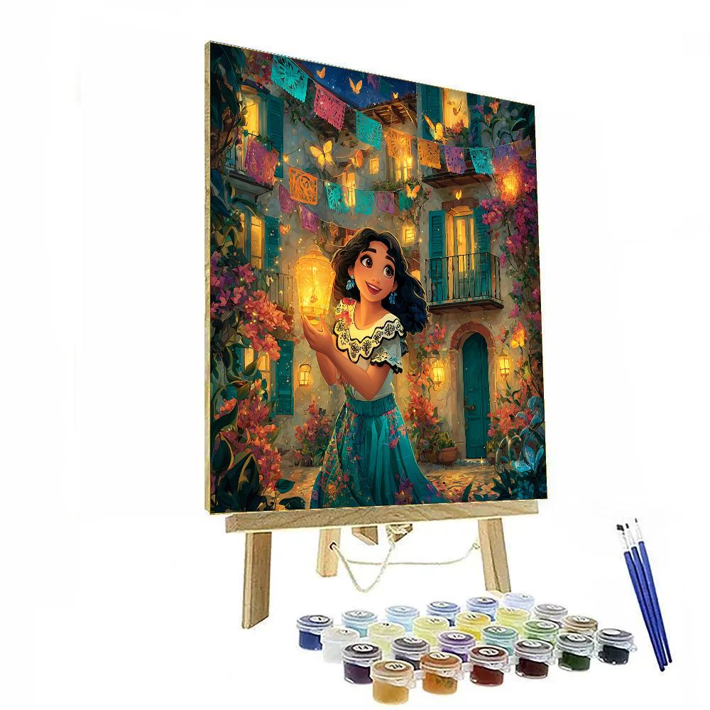 Mirabel Madrigal Lantern Courtyard Disney Inspired DIY paint by numbers [AI-5377782f-215f27fbe3d6]