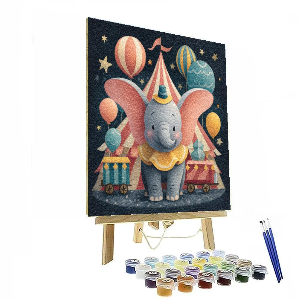 Dumbo Moonlit Circus Parade Disney Inspired Paint by numbers art [AI-e9a7a1d1-b6344b1f2d9e]