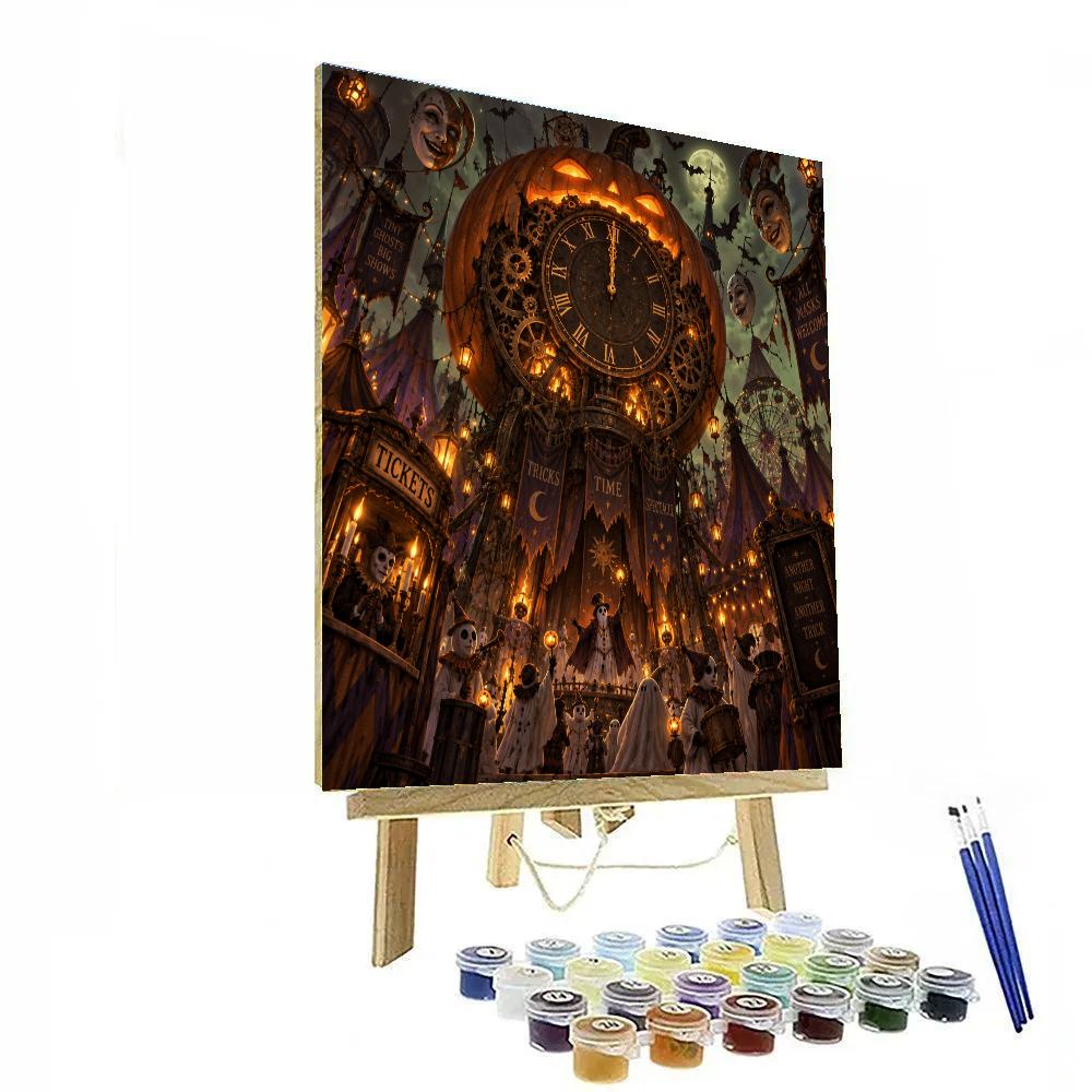 Halloween Clockwork Pumpkin Carnival paint by numbers [AI-2cd73dae-775e2bde767e]