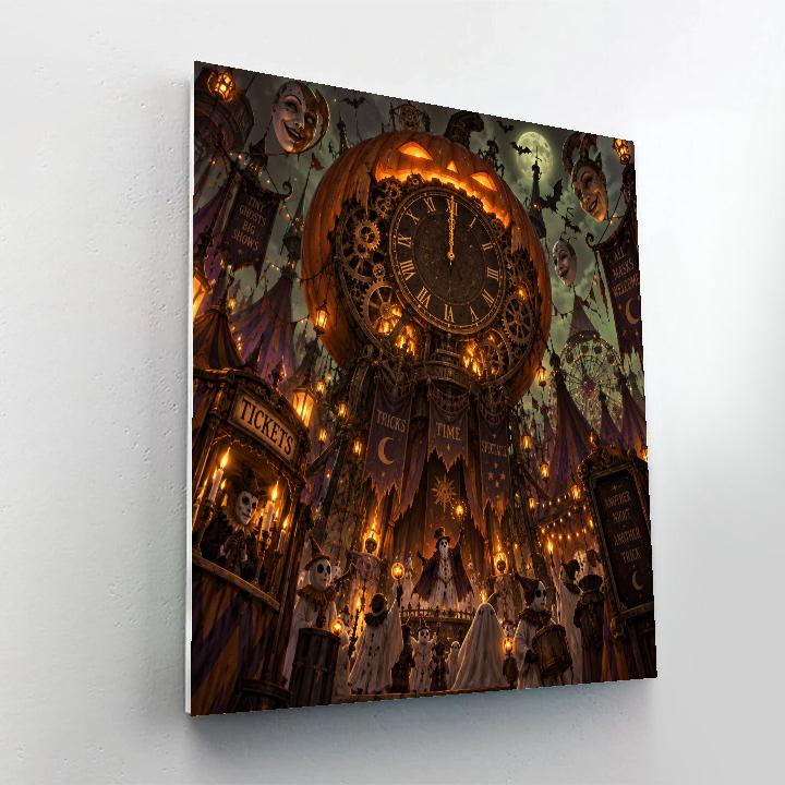 Halloween Clockwork Pumpkin Carnival paint by numbers [AI-2cd73dae-bfc0c2b23fb9]