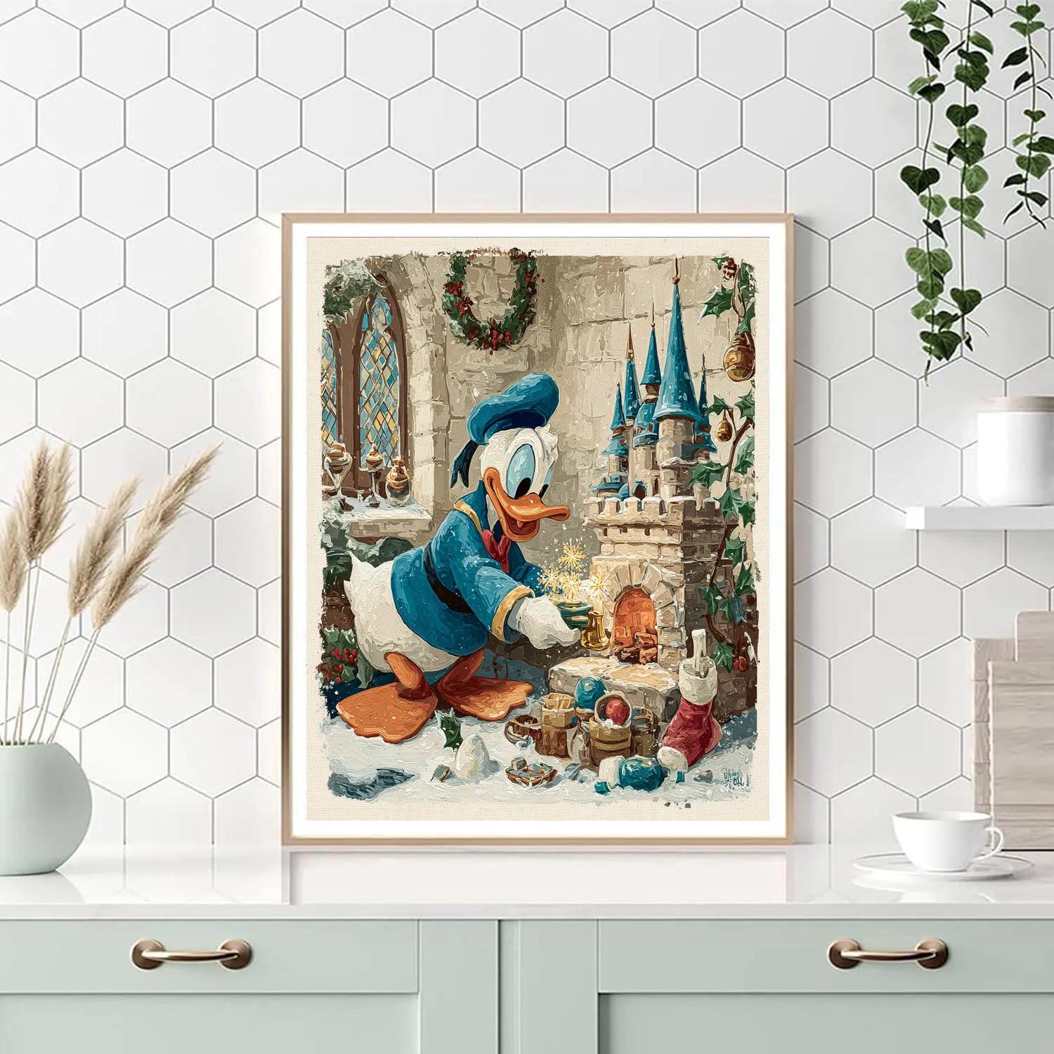 Donald Duck Snowflake Bell Foundry DIY paint by numbers [AI-8d9ba177-8d2a1ff4b932]