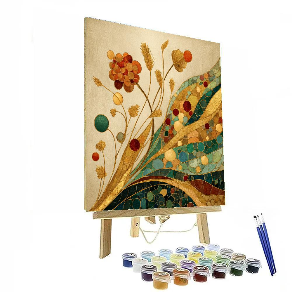 Gustav Klimt Inspired Chromatic Pollen Reverie Paint by numbers kits [AI-fe46dc9f-39936cf46625]