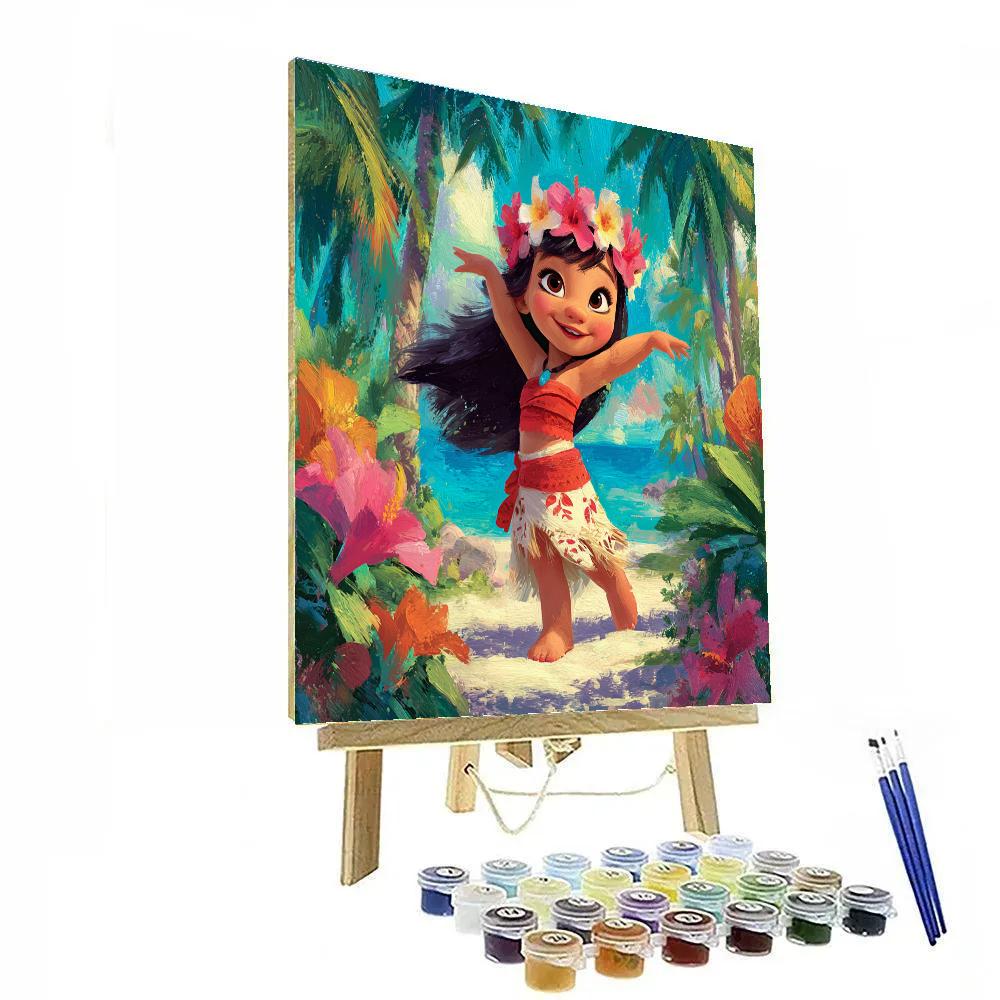 Lilo Hula Garden Rainbow Disney Inspired paint by color [AI-edded947-c94366cee93f]