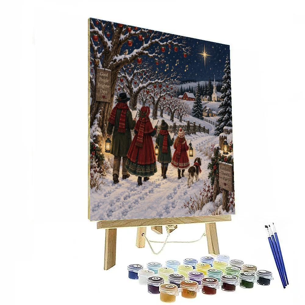 Christmas Frosted Orchard Carol Painting by numbers kit [AI-b0f949dd-4e0c995e2954]