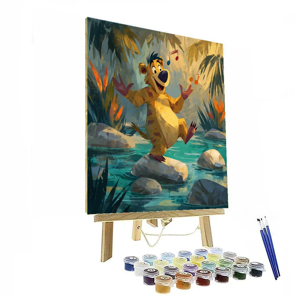 Baloo Jungle Rhythm River Disney Inspired Numbered painting kits [AI-432a7444-af364cd654b3]