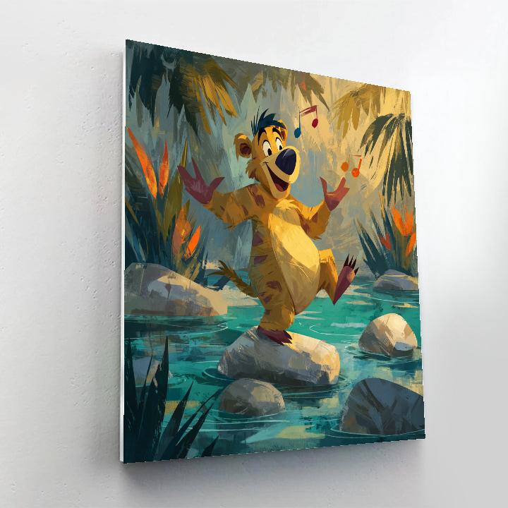 Baloo Jungle Rhythm River Disney Inspired Numbered painting kits [AI-432a7444-88236a916247]