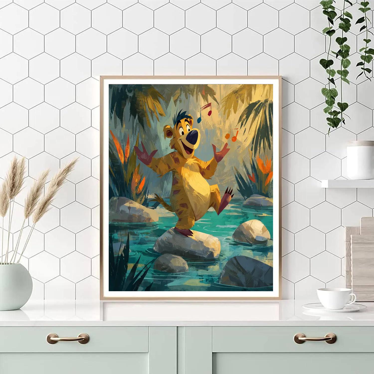 Baloo Jungle Rhythm River Disney Inspired Numbered painting kits [AI-432a7444-0d1c12f40a52]