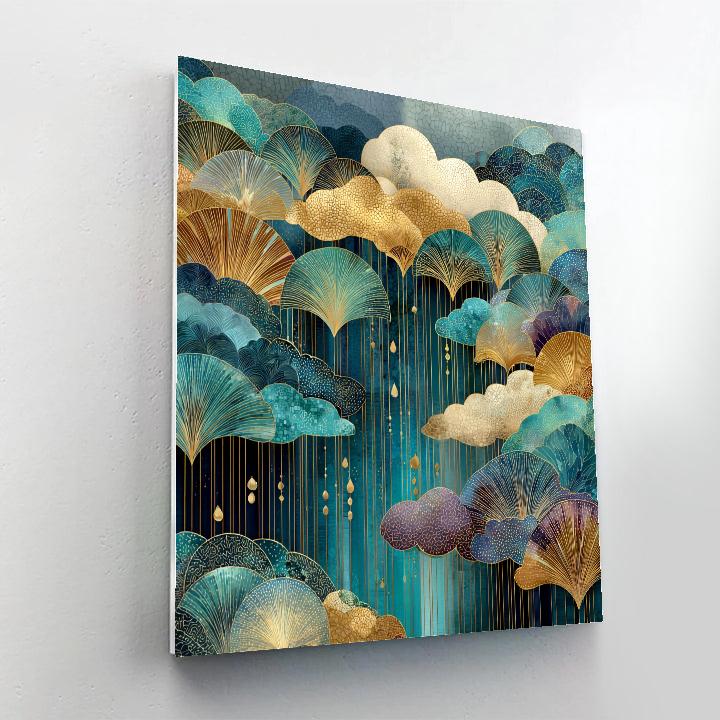 Gustav Klimt Inspired Opal Monsoon Glyphs paint by numbers [AI-412f7142-26c7d15dc410]