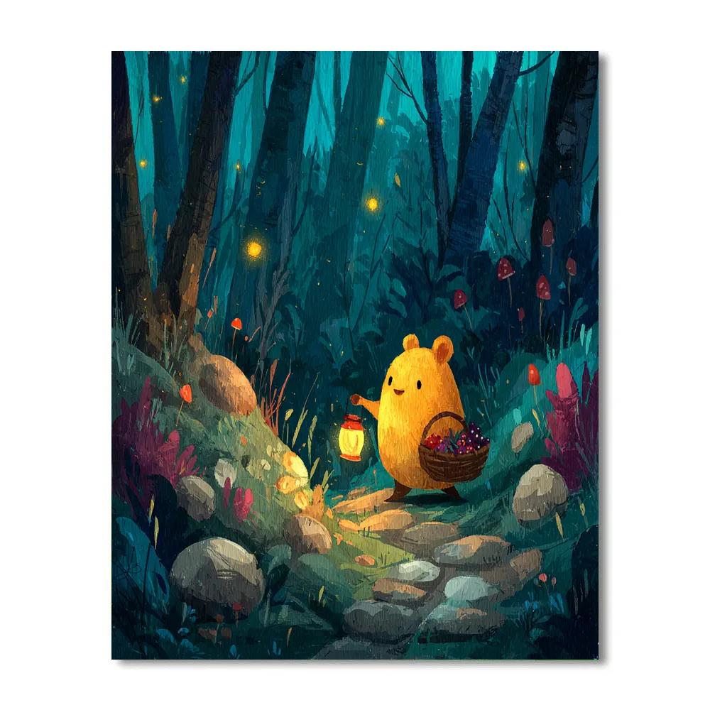 Gurgi Forest Lantern Snack Quest Disney Inspired painting number kit [AI-d82c011f-e3d1d9638c9a]